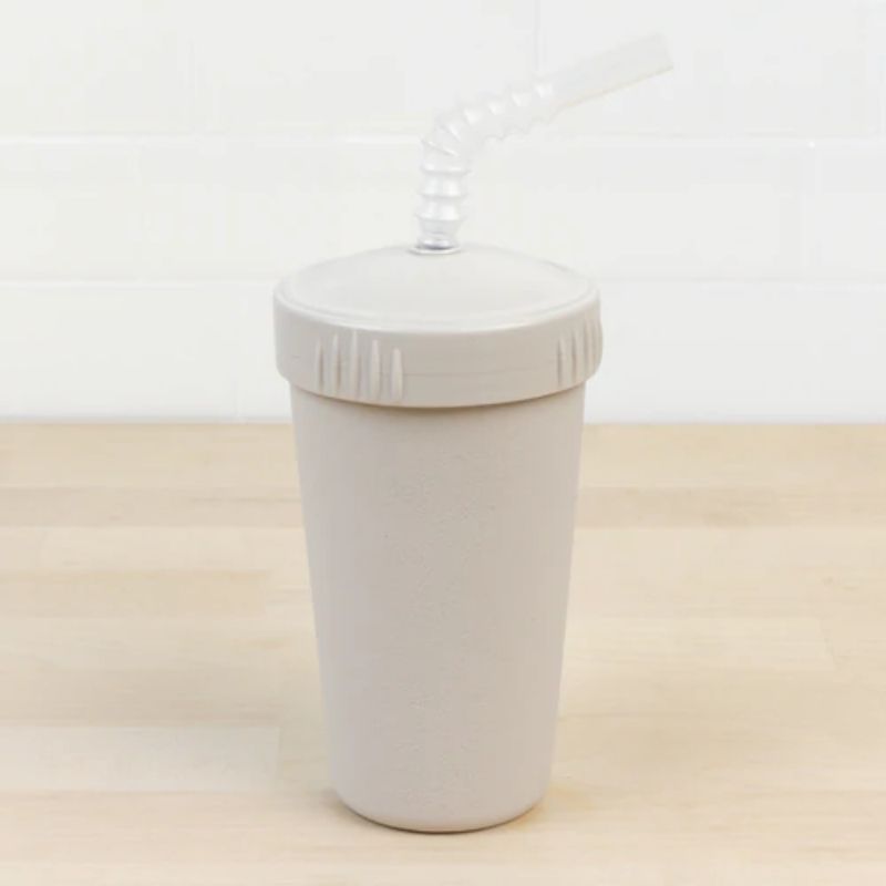 Straw Cup with Lid Sand
