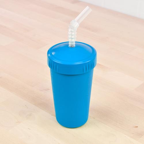 Straw Cup with Lid sky blue