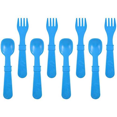 8 Piece Utensil Set sky blue