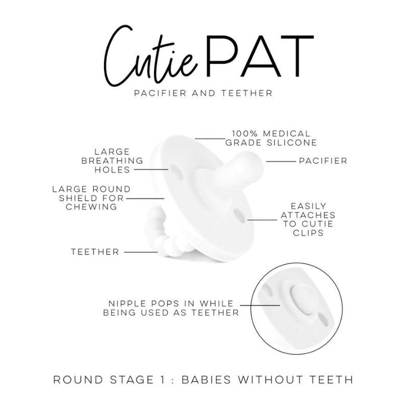Cutie Pat Round (Pacifier + Teether)