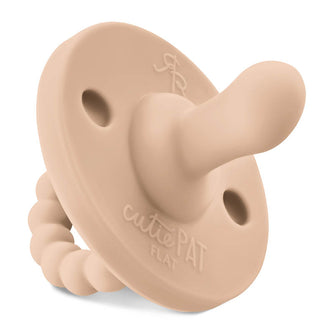 Cutie Pat Flat (Pacifier + Teether) tan