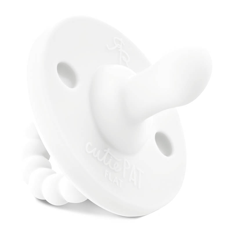 Cutie Pat Flat (Pacifier + Teether) white