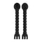Cutie Tensil - Set of 2 Utensils  black