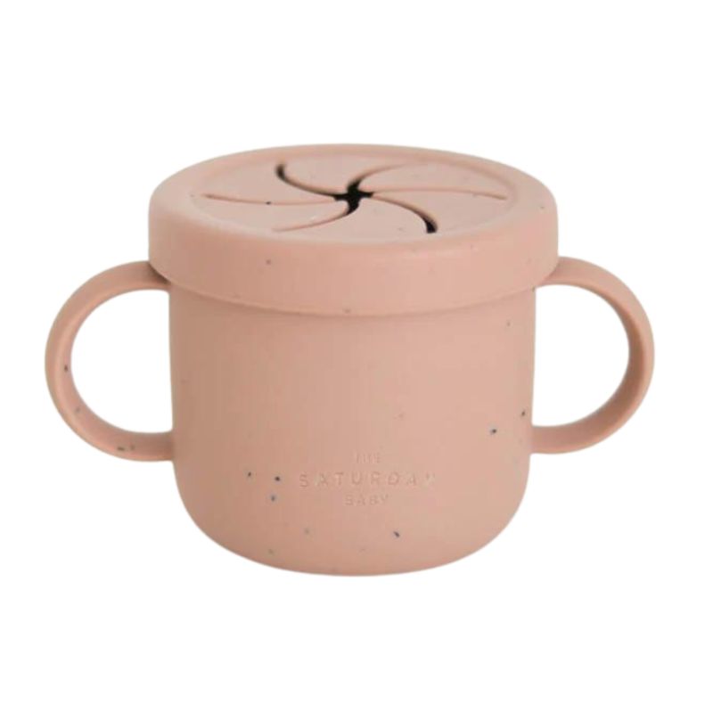 Snack Cup Coral Speckled