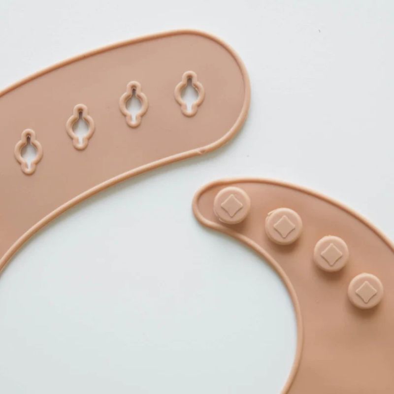 Silicone Bibs Peach