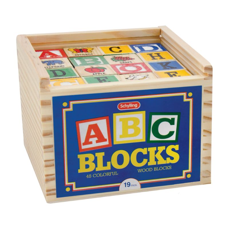 Wooden Alphabet Blocks Letters and Words