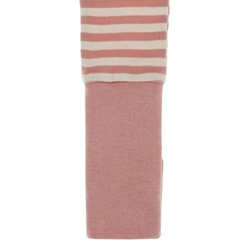 Organic Cotton Convert-A-Foot Sleeper Rose Stripes
