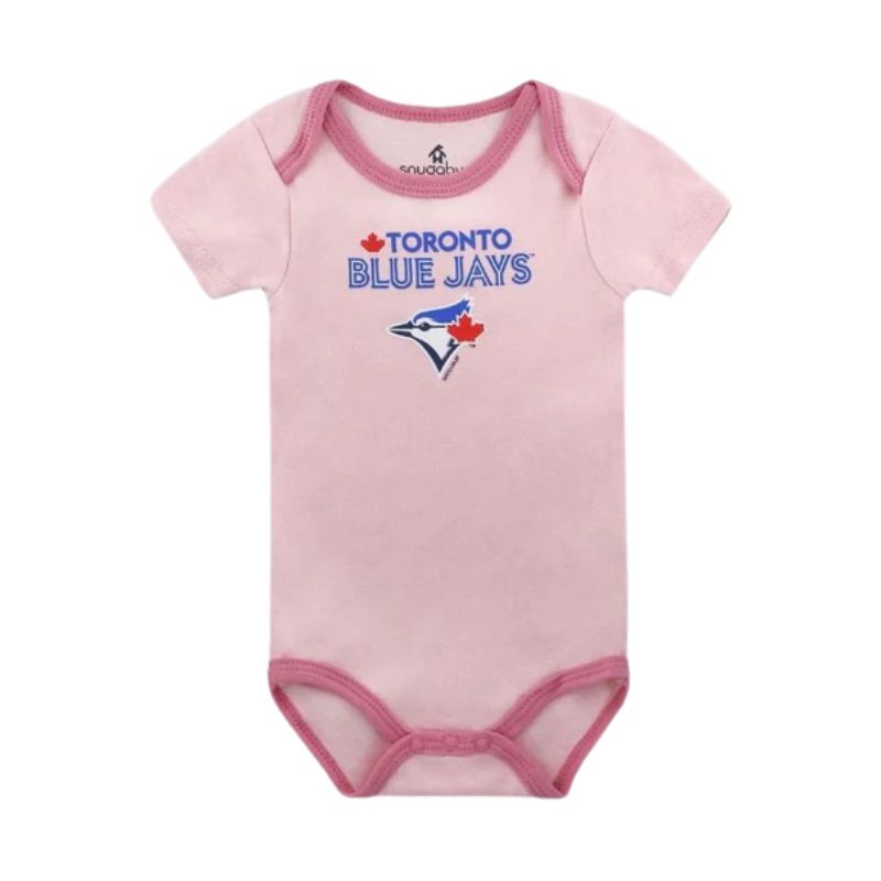 Blue Jays 3 Pack Pink Bodysuits