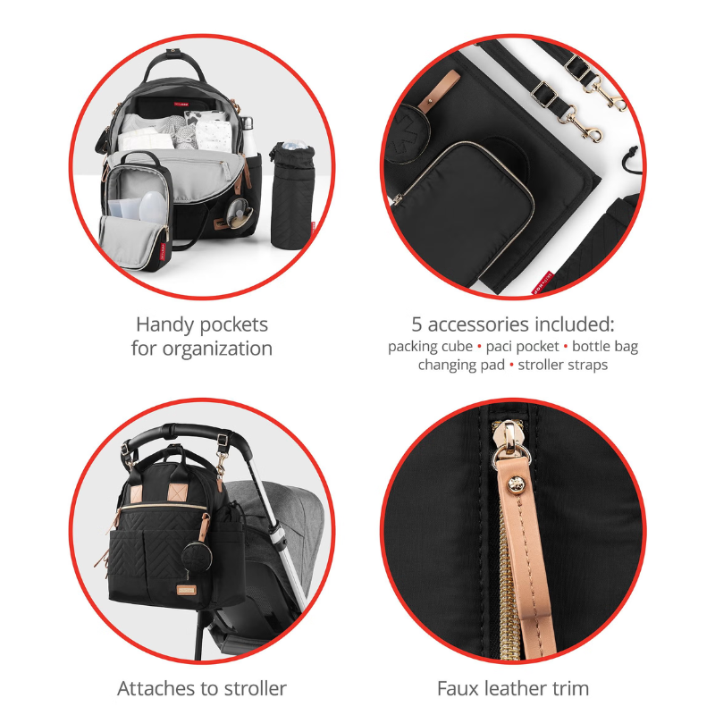 Skip Hop Suite 6-in-1 Diaper Backpack Set