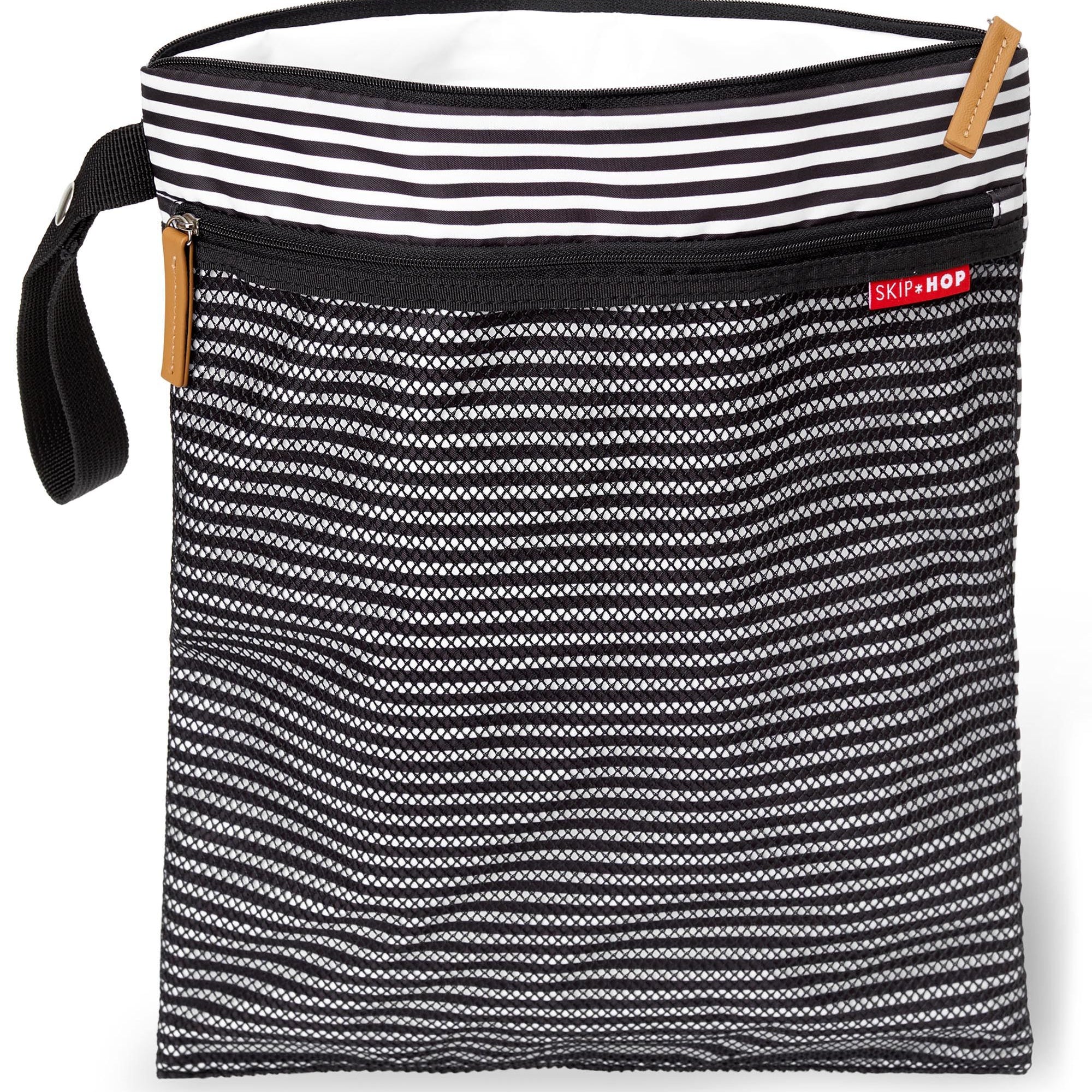 Grab & Go Wet/Dry Bag black white stripe