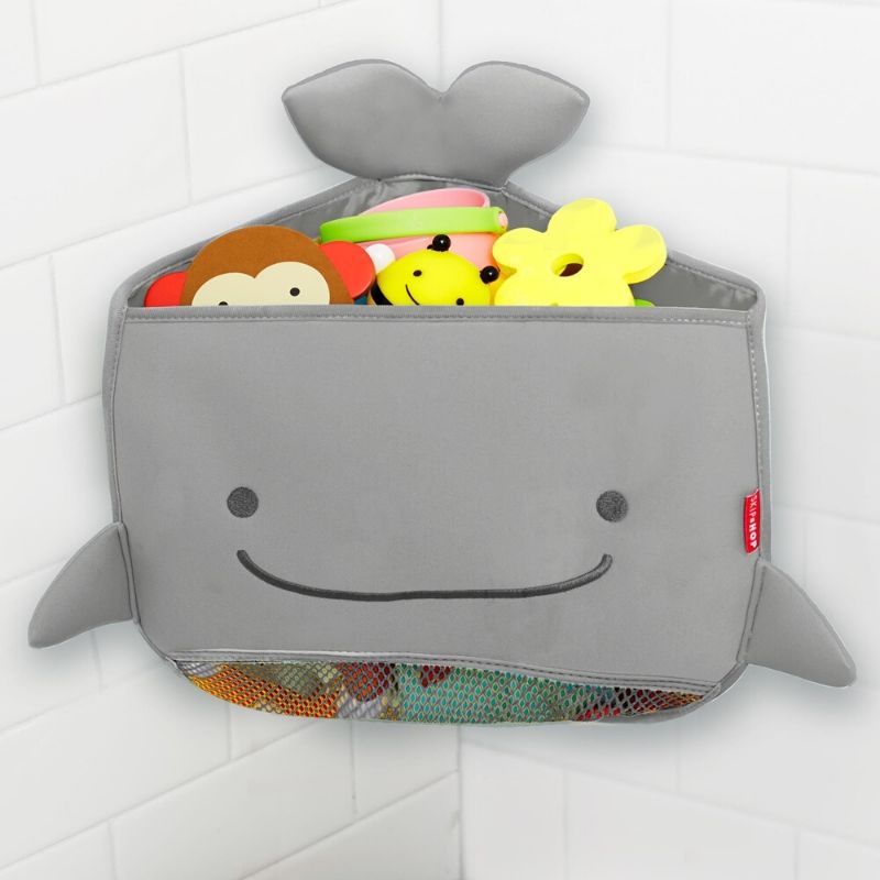Moby Bath Toy Organizer Grey