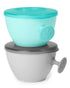 Easy-Grab Bowl Set Grey And Teal