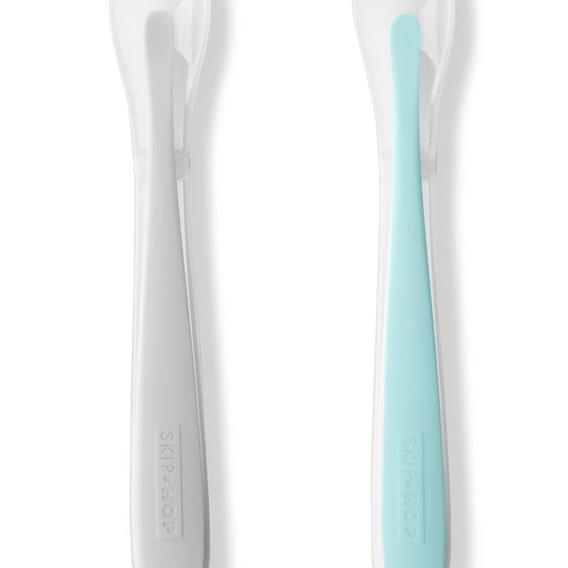 Easy-Feed Spoon Sets Grey&Teal