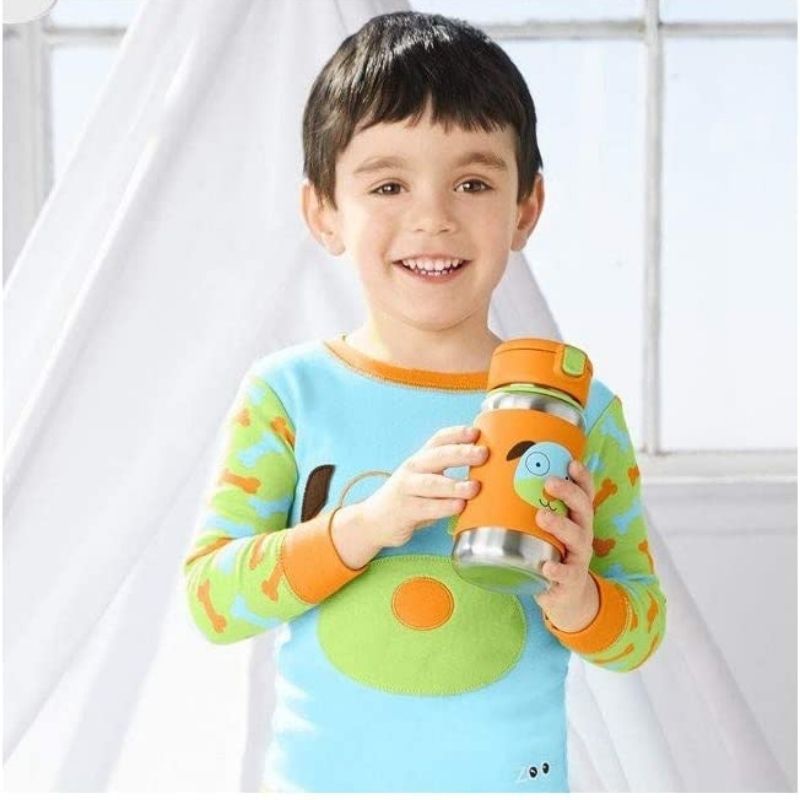 Zoo Stainless Steel Straw Bottle