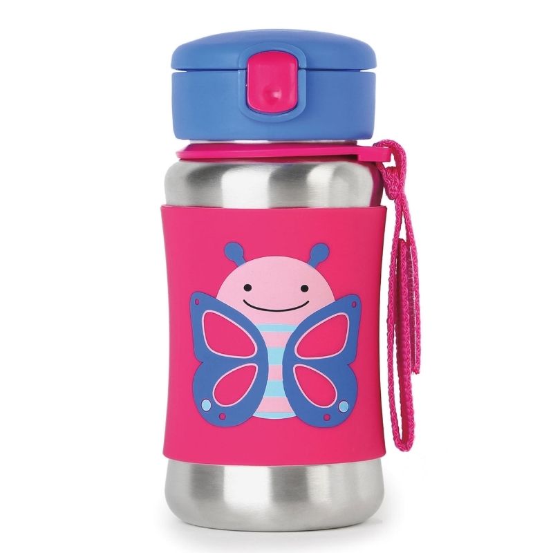 Zoo Stainless Steel Straw Bottle