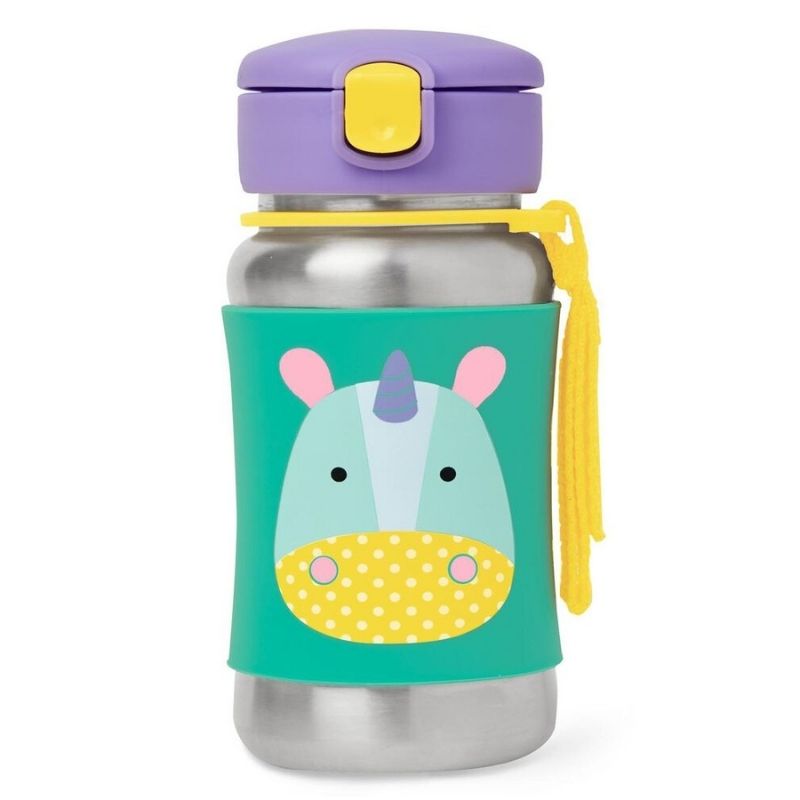 Zoo Stainless Steel Straw Bottle