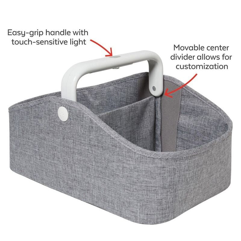 Light-Up Diaper Caddies Heather Grey