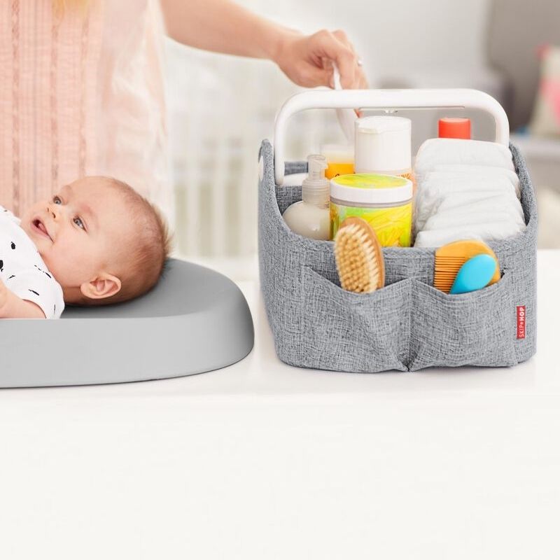 Light-Up Diaper Caddies Heather Grey