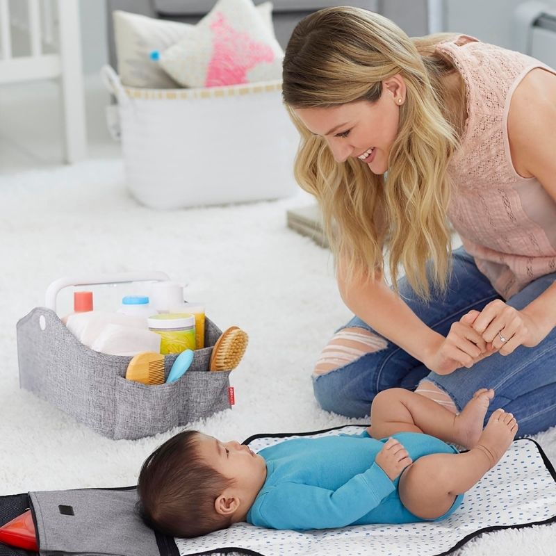 Light-Up Diaper Caddies Heather Grey