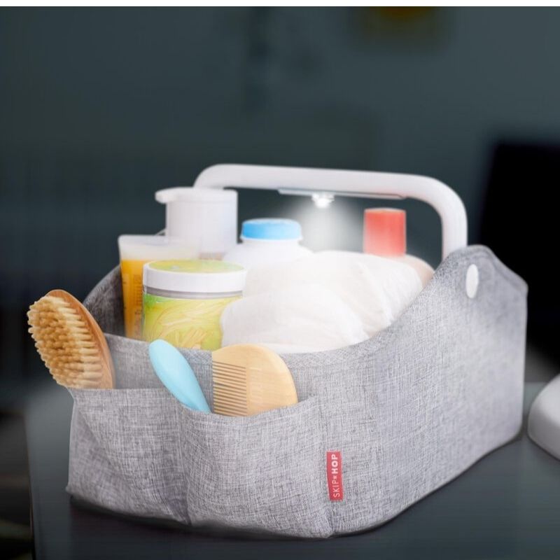 Light-Up Diaper Caddies Heather Grey