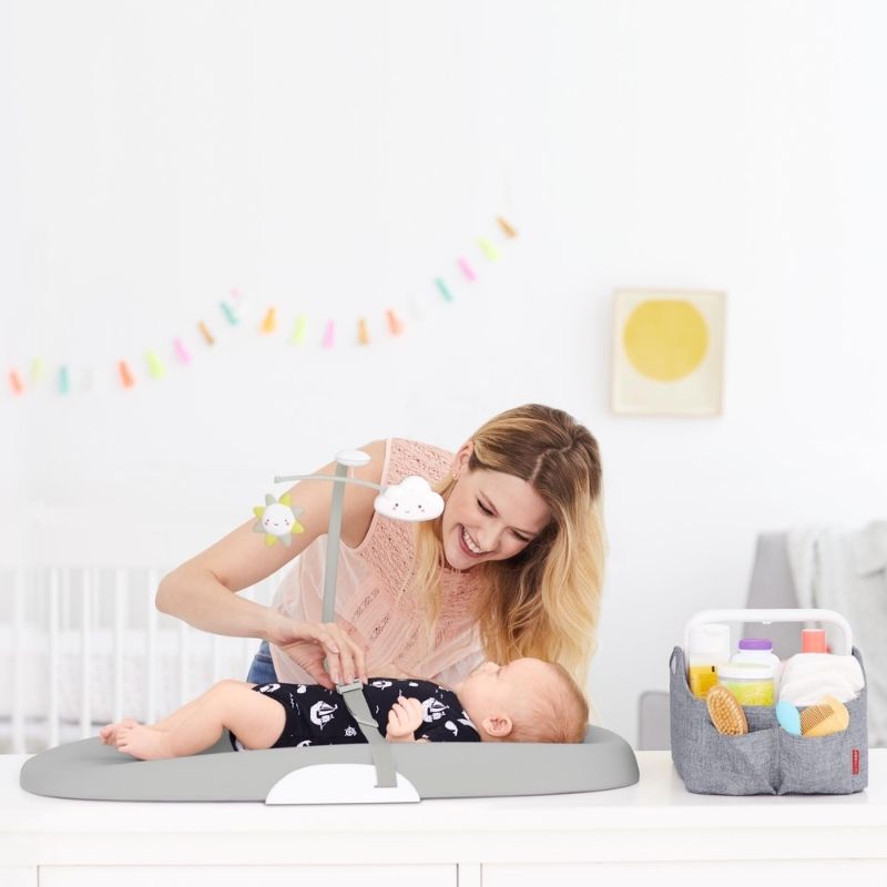 Light-Up Diaper Caddies Heather Grey