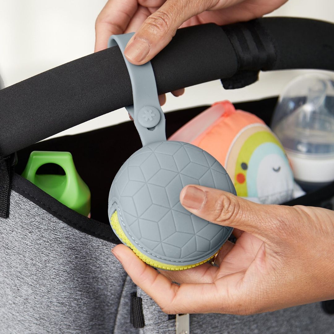 Silicone Pacifier Holder  Grey