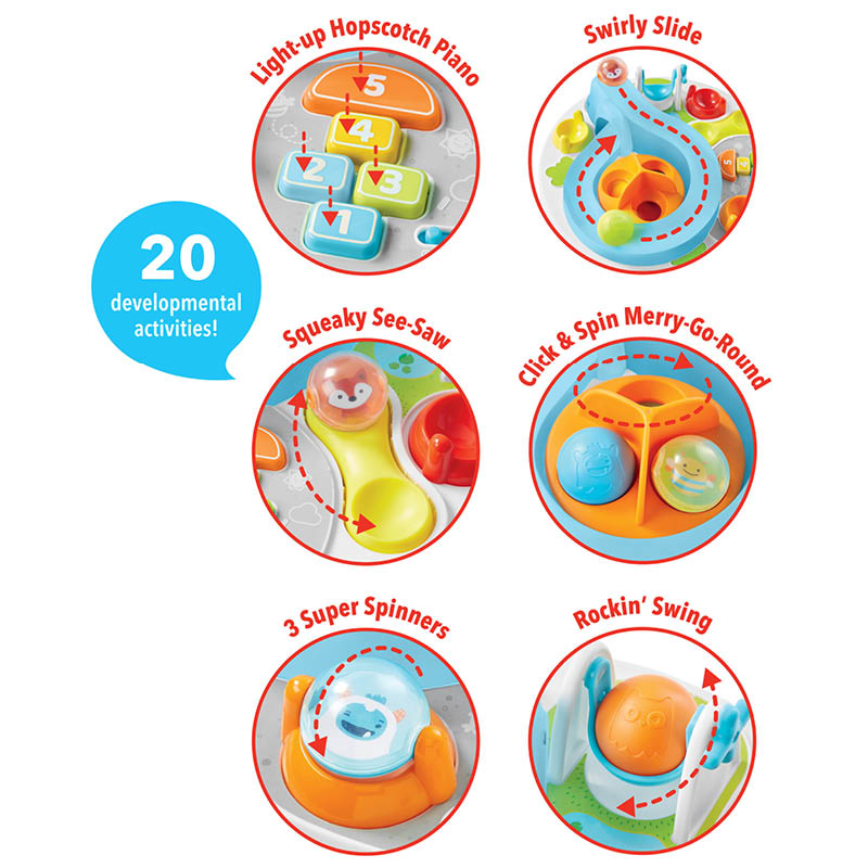 Explore & More Let's Roll Activity Table