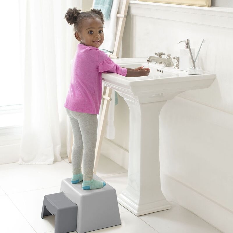 Double-Up Step Stool - Grey