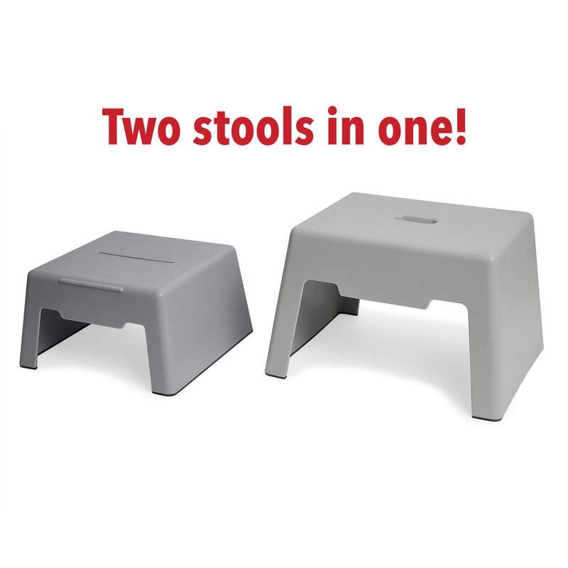 Double-Up Step Stool - Grey