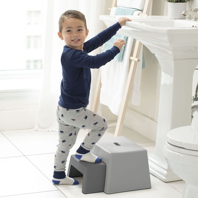Double-Up Step Stool - Grey