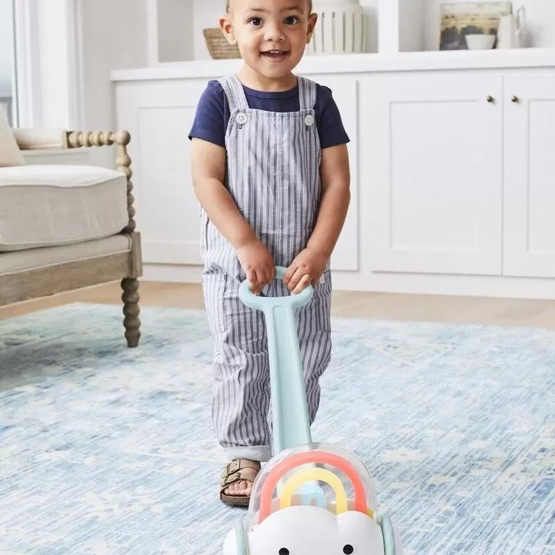Silver Lining Cloud Rainbow Push Toy