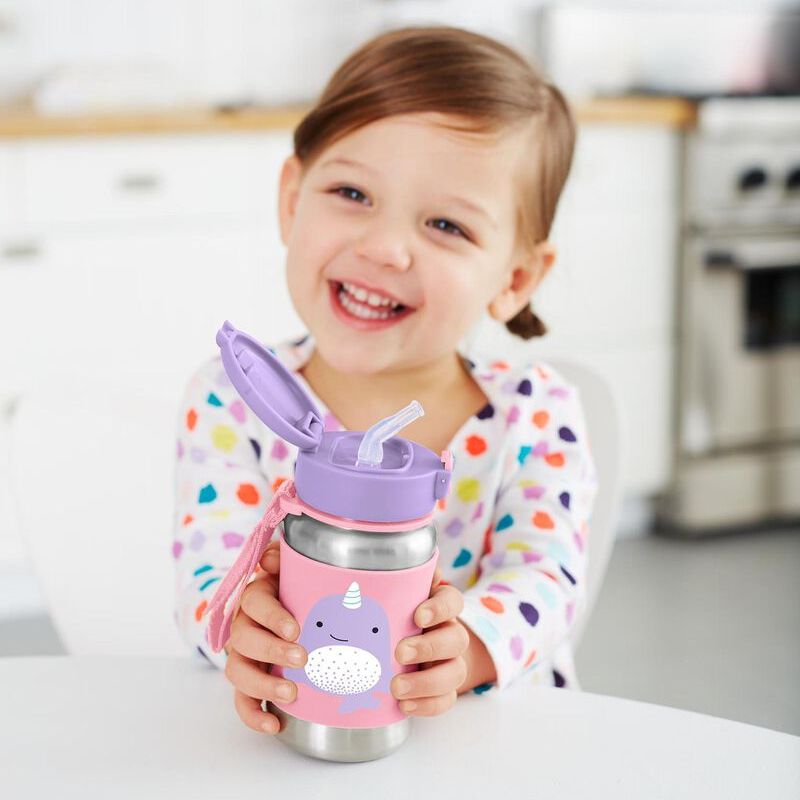 Bouteille de paille en acier inoxydable Zoo