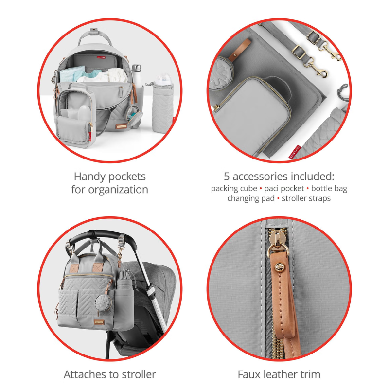 Skip Hop Suite 6-in-1 Diaper Backpack Set