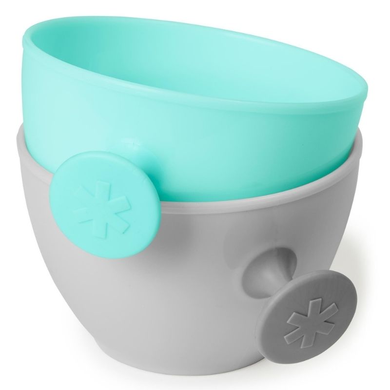 Easy-Feed Mealtime Set - Teal/Grey