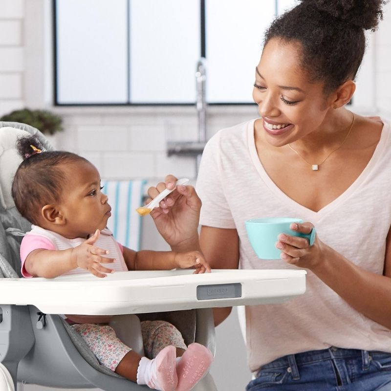 Easy-Feed Mealtime Set - Teal/Grey