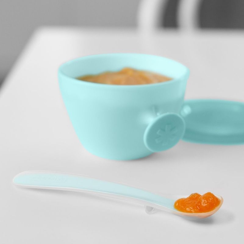 Easy-Feed Mealtime Set - Teal/Grey
