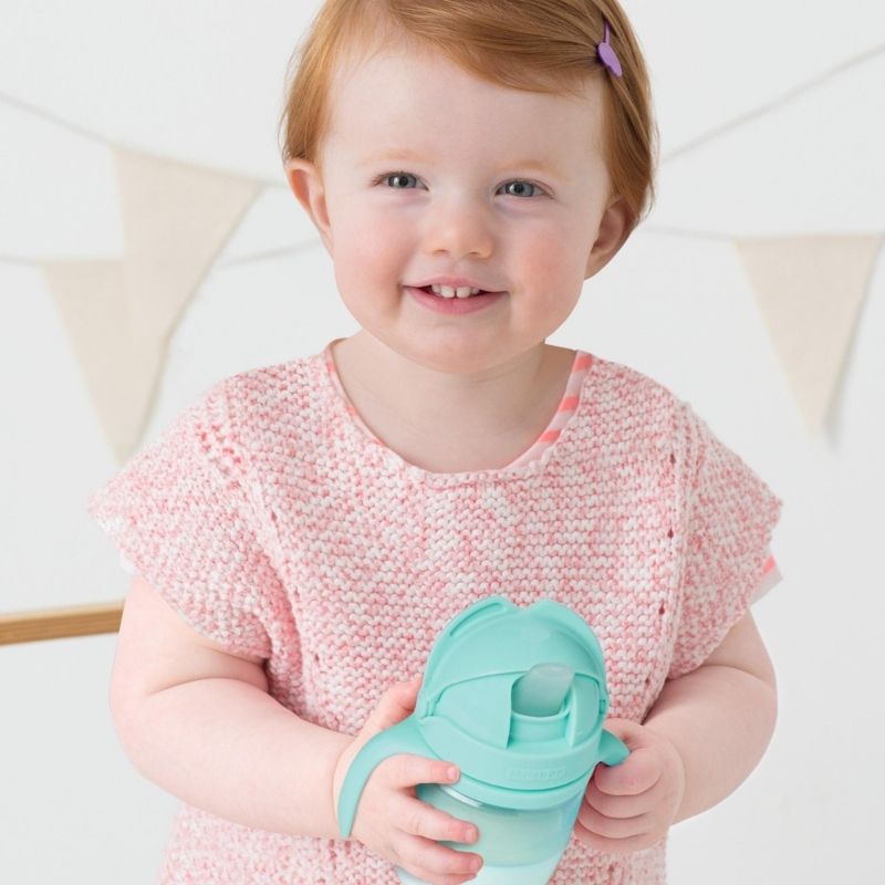 Easy-Feed Mealtime Set - Teal/Grey