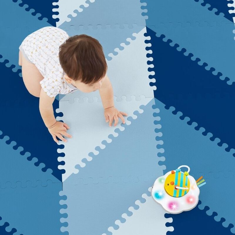 Playspot GEO Foam Floor Tiles Blue Ombre
