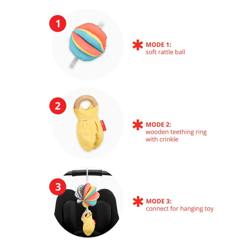 Jouet de poussette 3 en 1 d'inspiration Montessori Discoverosity