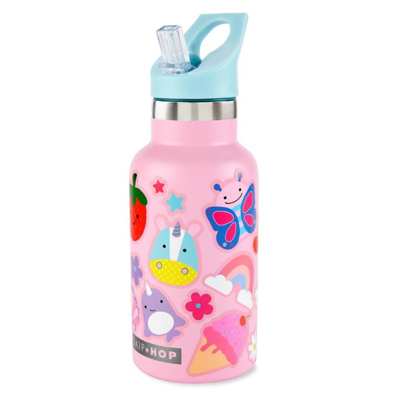 Stainless Steel Canteen Bottle With Stickers