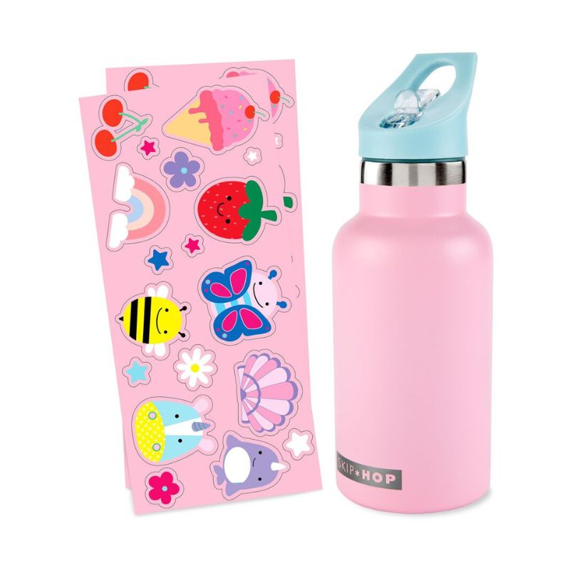 Stainless Steel Canteen Bottle With Stickers