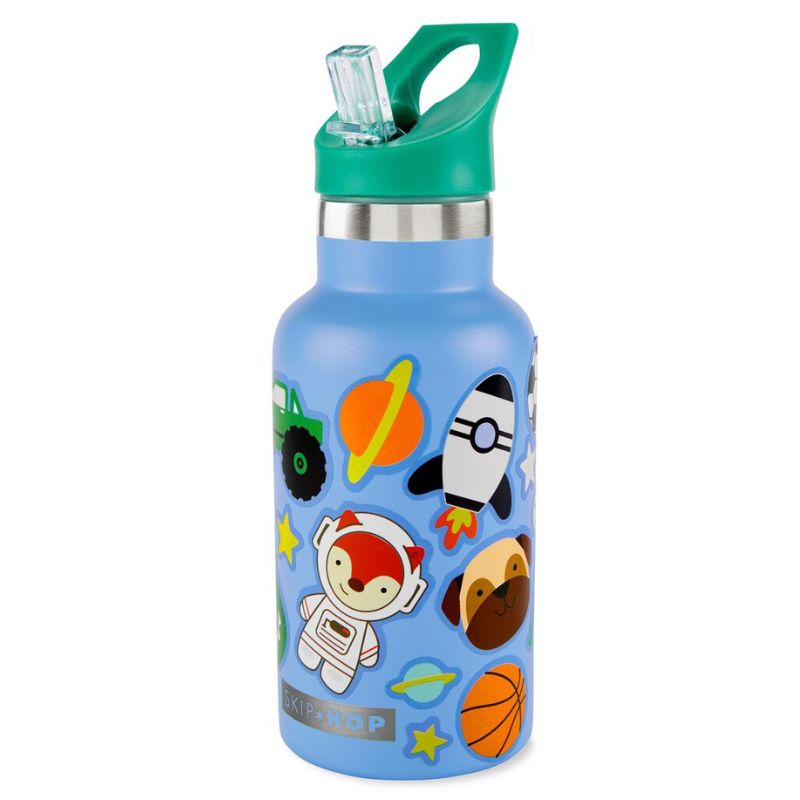 Stainless Steel Canteen Bottle With Stickers