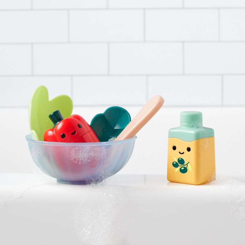 Tub-to-Table Cafe Prep & Serve Salad Bath Toy Set