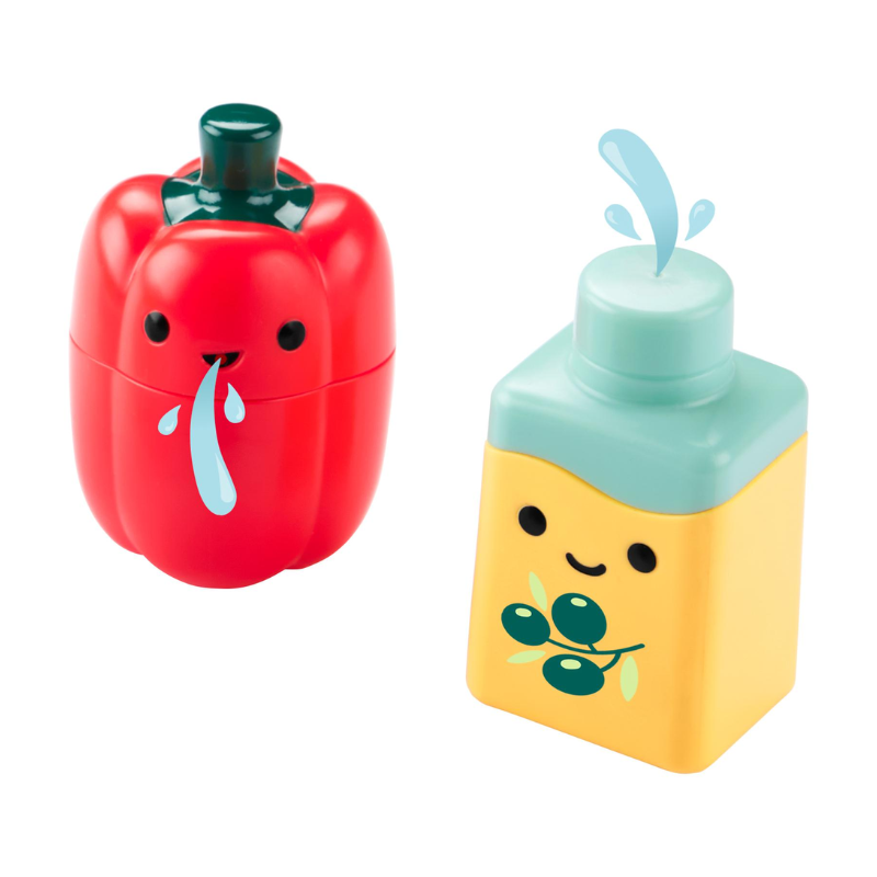 Tub-to-Table Cafe Prep & Serve Salad Bath Toy Set