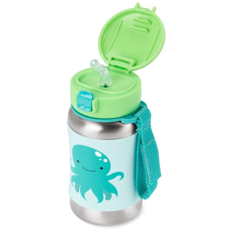 Zoo Stainless Steel Straw Bottle