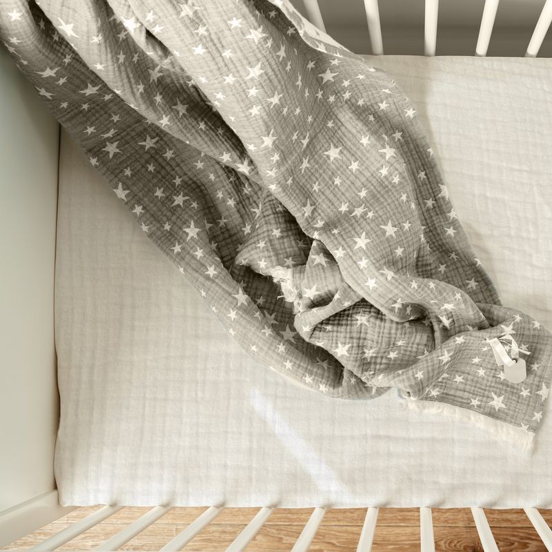 Muslin Crib Sheet - Coconut Milk