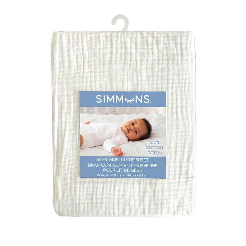 Muslin Crib Sheet - Coconut Milk