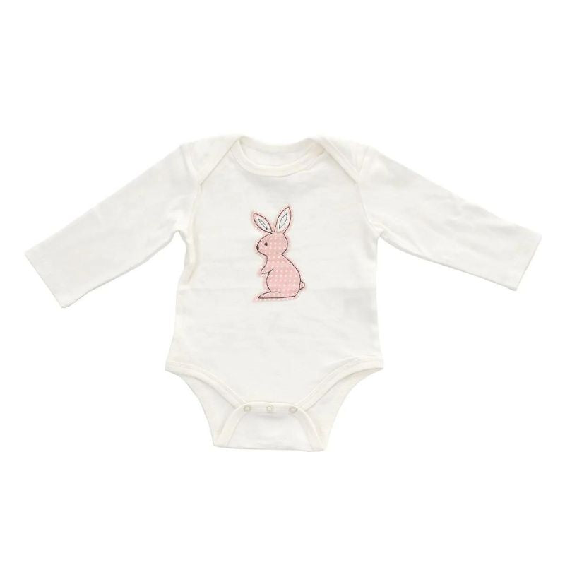 Long Sleeve Onesie Blush Bunny