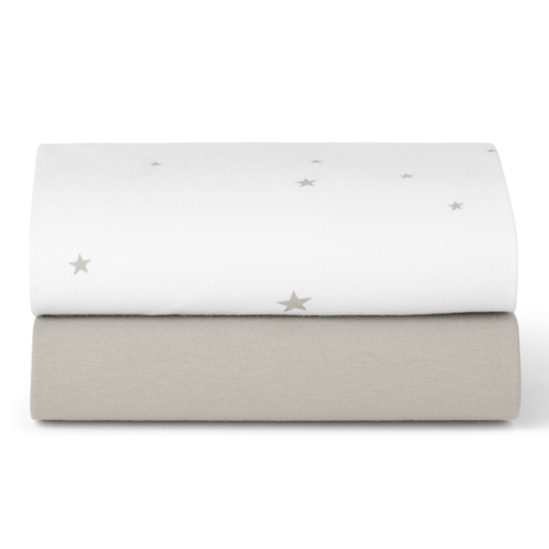 SnuzPod5 Bedside Bassinet 2 Pack Fitted Sheets