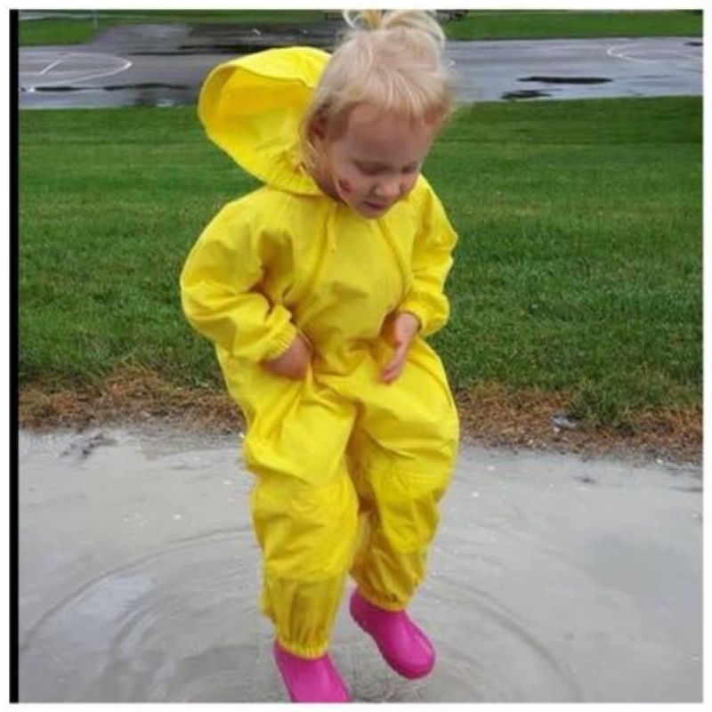 Kids one piece rain on sale suit